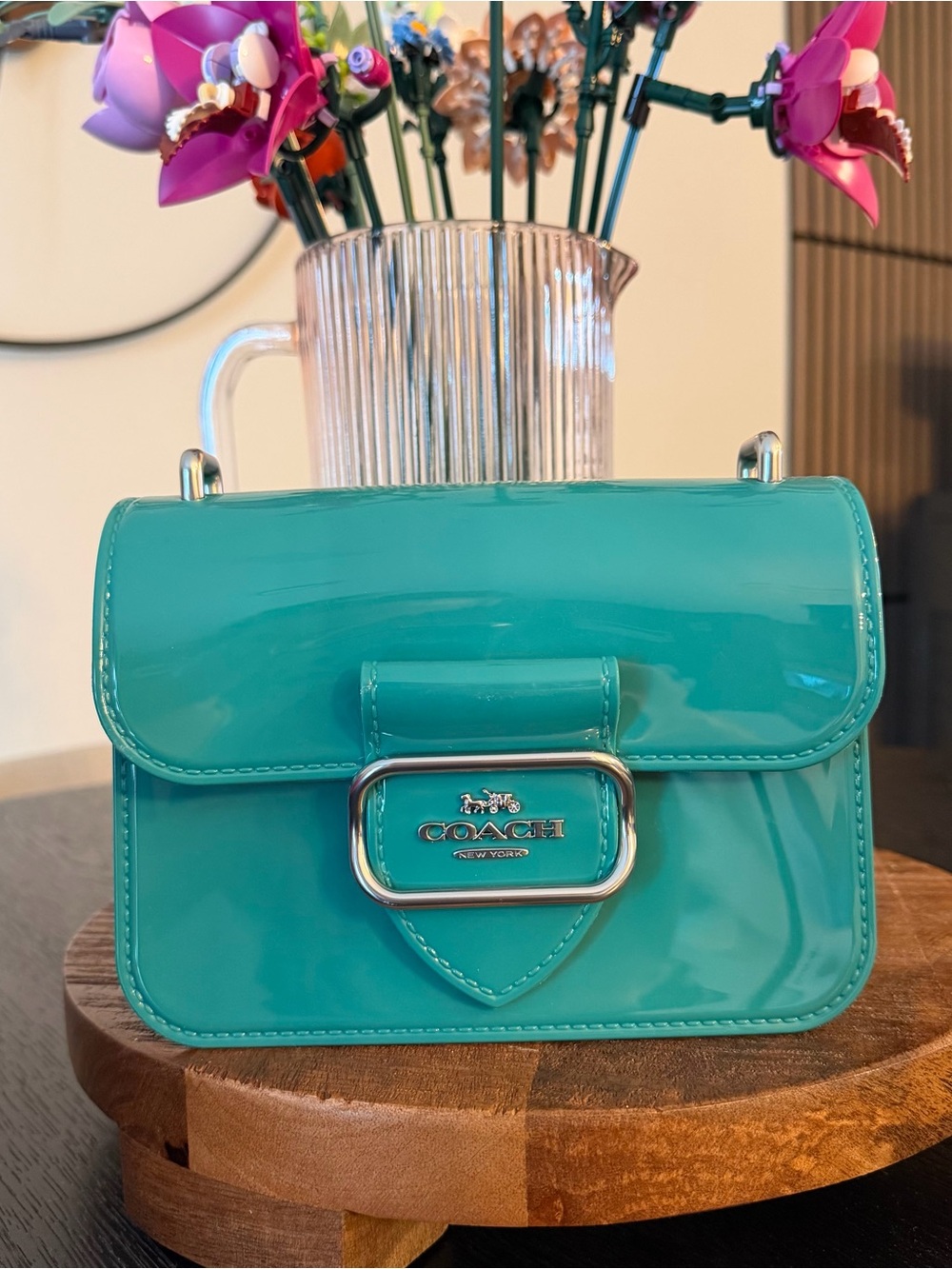 Coach Jelly Morgan in teal green